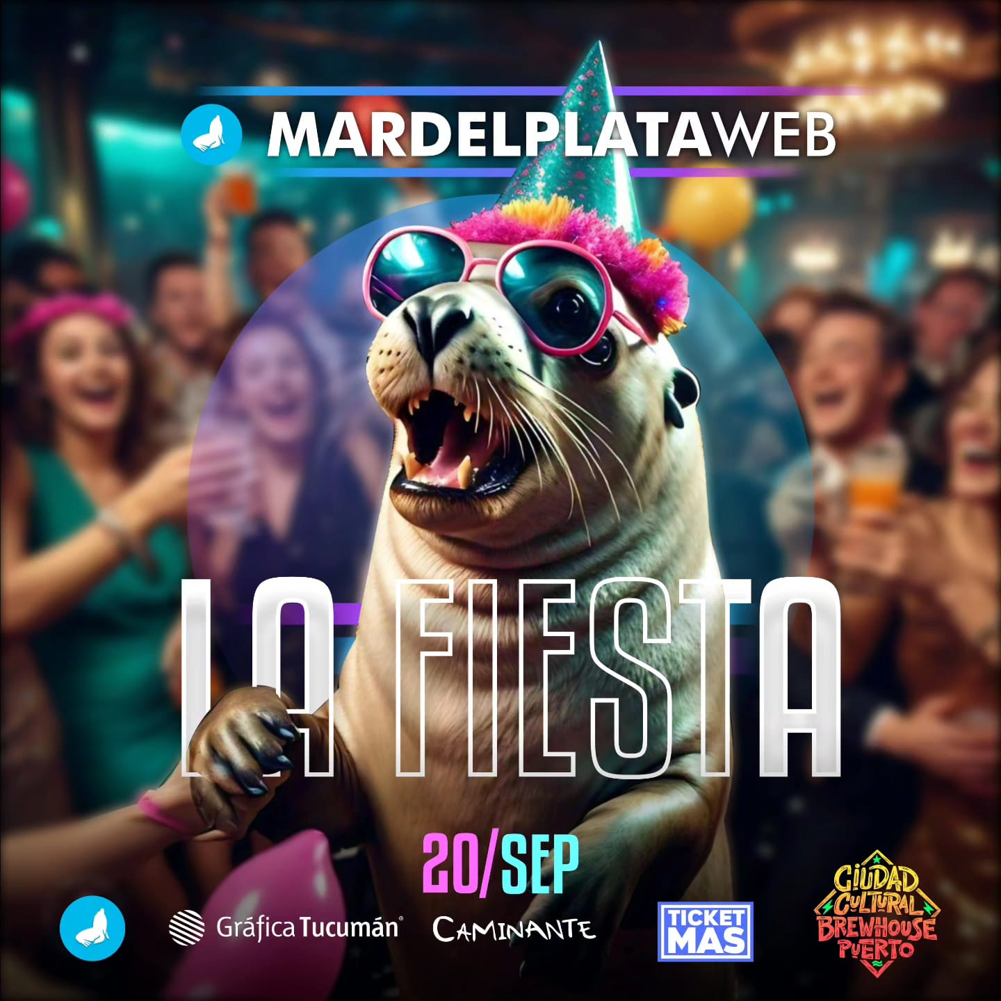 La Fiesta de Mardelplataweb con Juano y Los Sherpas, La Marvel y Dj José Pascutto