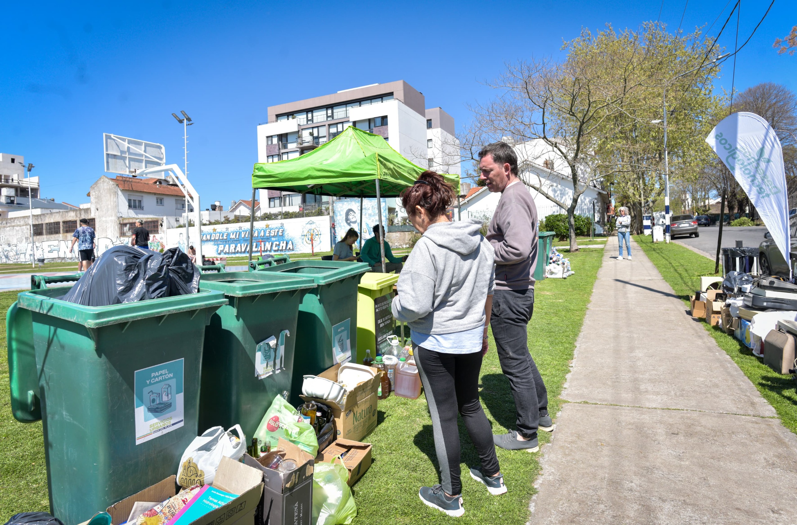 El dispositivo Punto Verde estará en Plaza Mitre